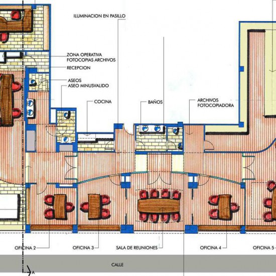INTERIORISMO COMERCIAL Y DISEÑO INTERIOR DE OFICINAS INMOBILIARIA OSUNA EN ALMERÍA