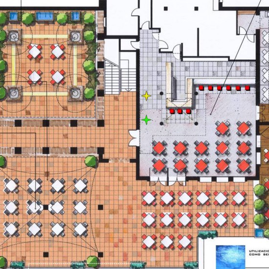 INTERIORISMO COMERCIAL Y DISEÑO INTERIOR DE RESTAURANTE LA CALA GOLF MIJAS MALAGA
