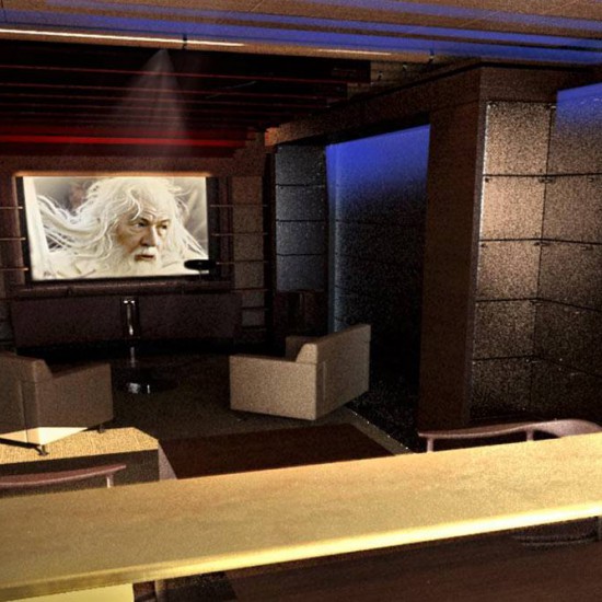 INTERIORISMO RESIDENCIAL Y DISEÑO INTERIOR DE SALA DE CINE BANG & OLUFSEN EN SOTOGRANDE, CADIZ, ESPAÑA