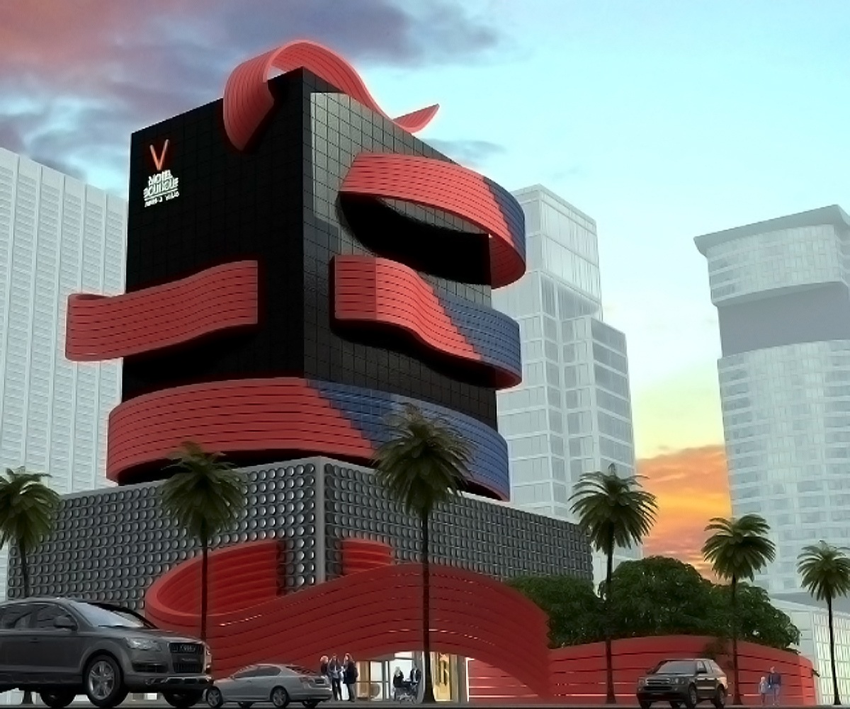 Arquitectura moderna de un hotel en la ciudad de México 1