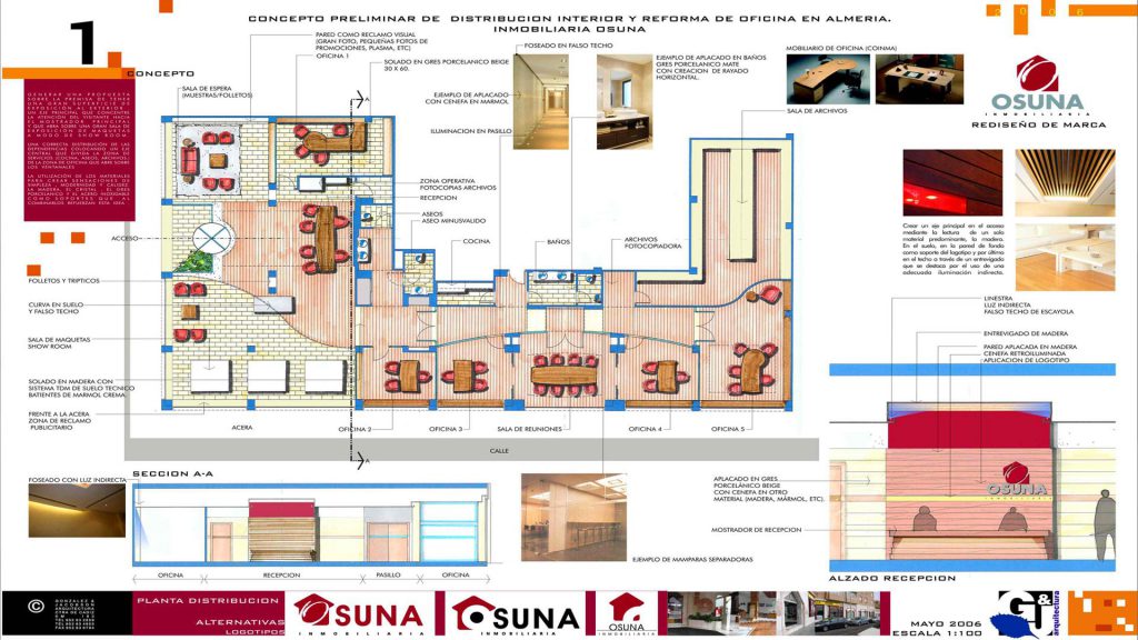 Interiorismo - Diseño Interior oficinas Inmobiliaria Osuna en Almería