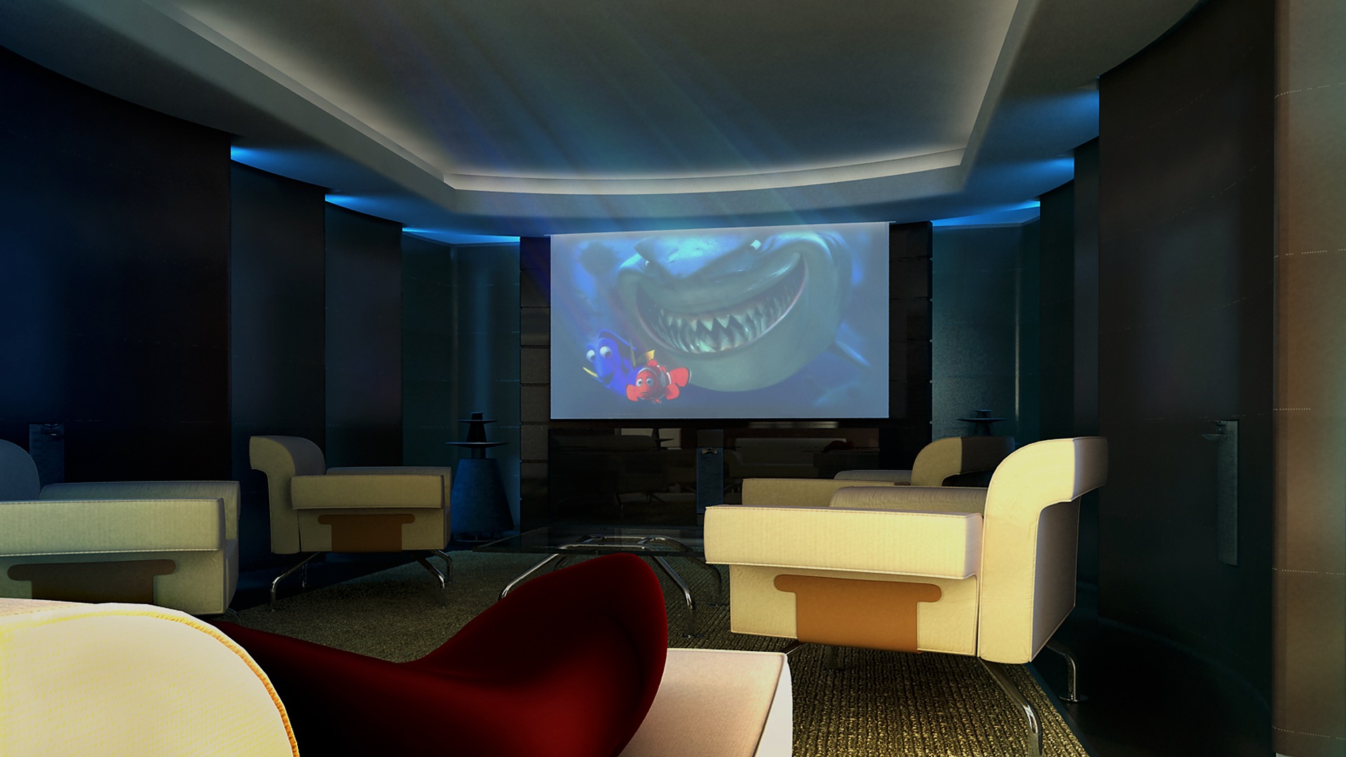 Sala de Cine en Puerto Banús Interiorismo en Marbella