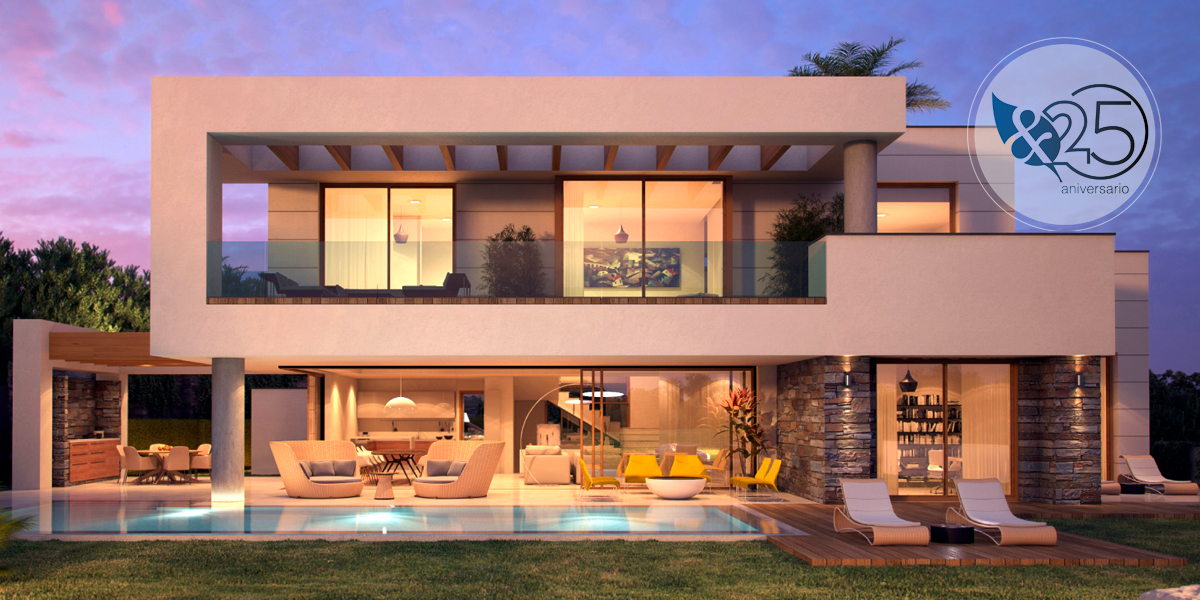 Villa moderna elegante y atemporal en Marbella por Gonzalez & Jacobson Arquitectura
