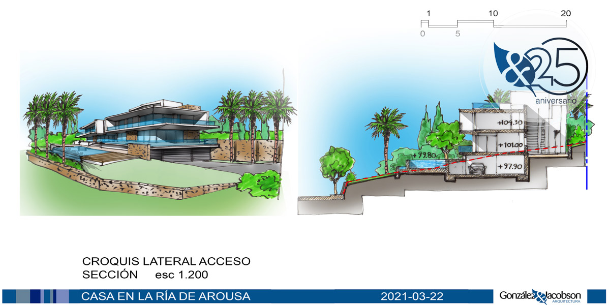 Diseno para villa en Ria Arousa Galicia - Gonzalez & Jacobson Arquitectura
