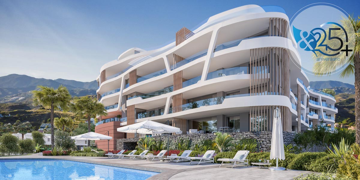 Diseño Conjunto Residencial. Diseno Gonzalez & Jacobson Arquitectura. RIviera del Sol Malaga