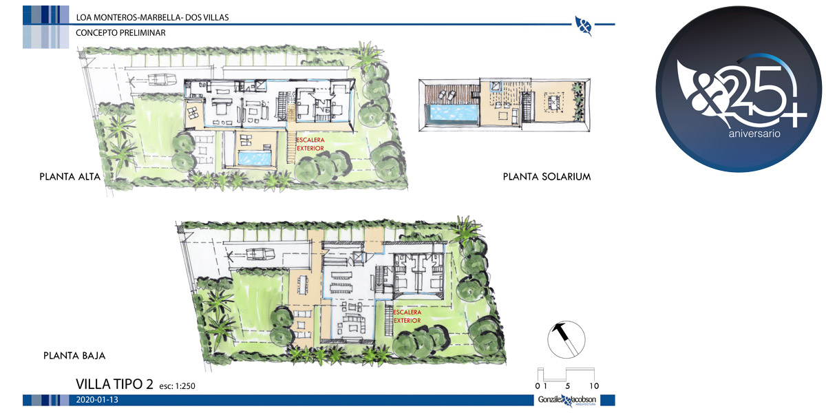 Concepto de diseno para villas en los Monteros Diseno Gonzalez & Jacobson Arquitectura