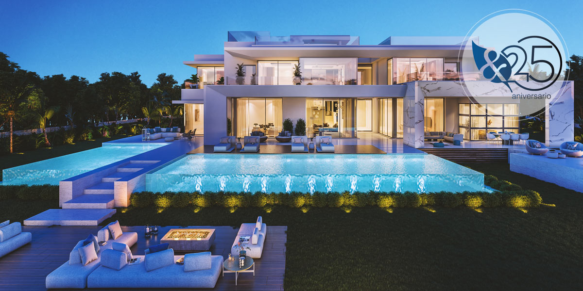 Villa Moderna en Marbella de GJ Arquitectura