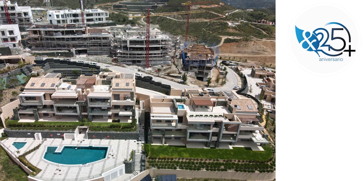 Vistas aereas sobre Olivos y Quercus Real de La Quinta diseno Gonzalez & Jacobson Arquitectura