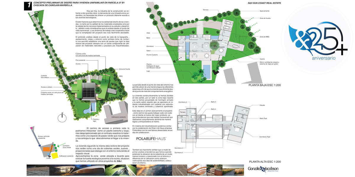 Concurso concepto de diseño Villa en Cascada de Camojan Diseno Gonzalez & Jacobson Arquitectura