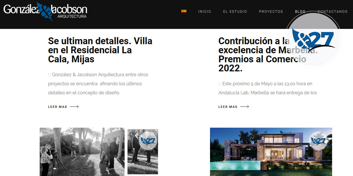 Nueva WEB Gonzalez & Jacobson Arquitectura 