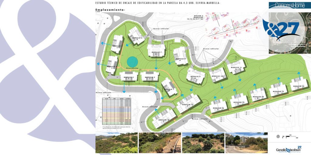 Encaje de edificabilidad Elviria, Concept homes - Gonzalez & Jacobson Arquitectura