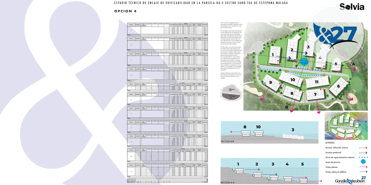 Encaje de edificabilidad en Gaspara Estepona-Gonzalez & Jacobson Arquitectura