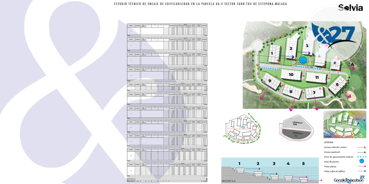 Encaje de edificabilidad en Gaspara Estepona-Gonzalez & Jacobson Arquitectura