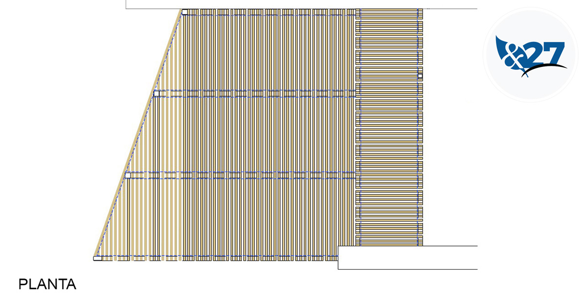 Pergola para vivienda Gonzalez & Jacobson Arquitectura