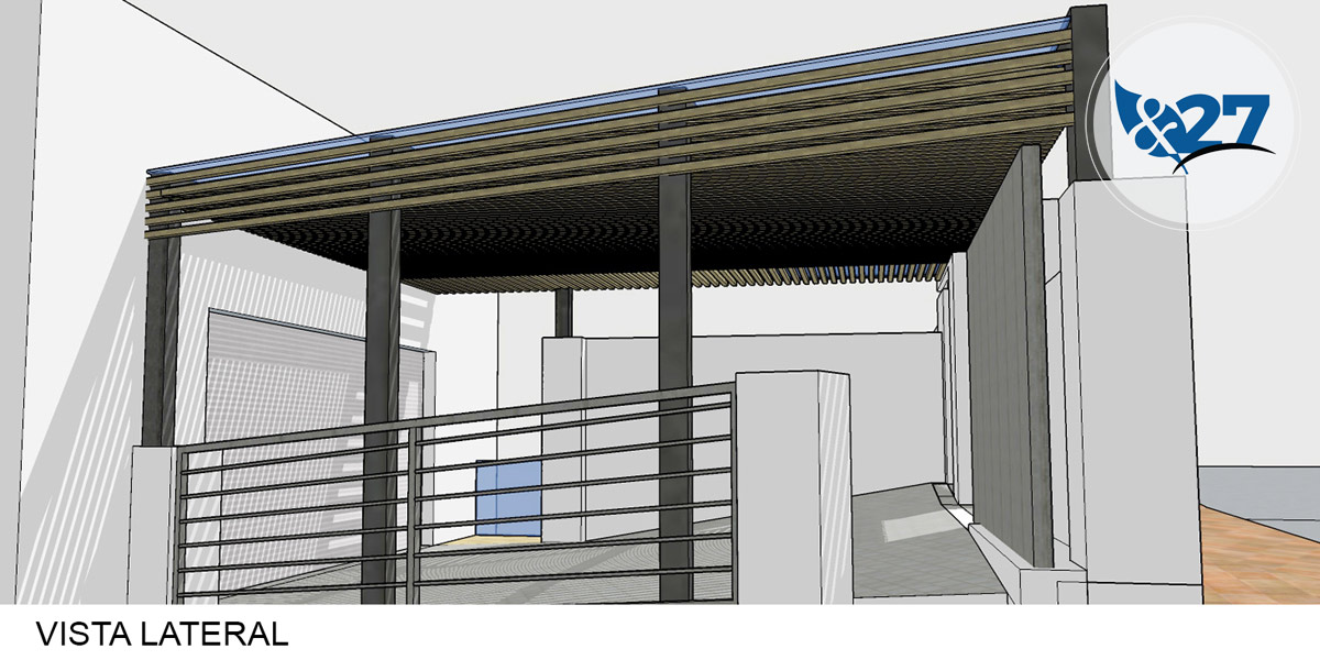 Pérgola para vivienda Gonzalez & Jacobson Arquitectura