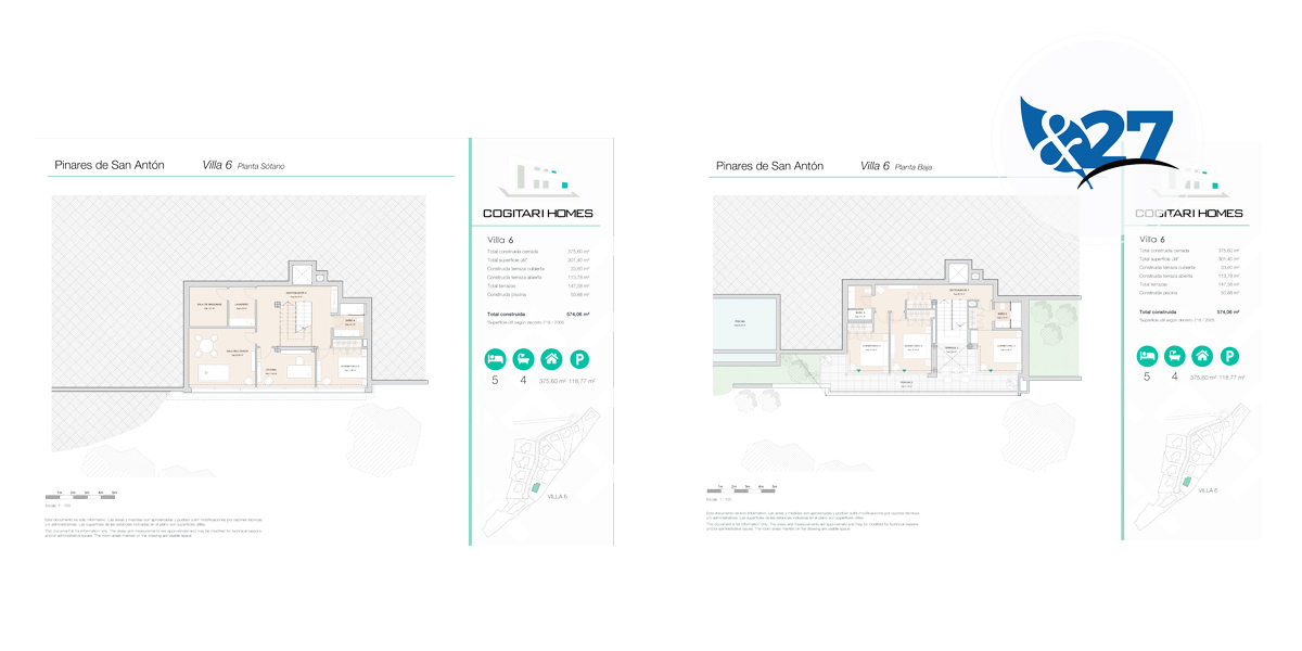 Plan de ventas Pinares de San Antón. Gonzalez & Jacobson Arquitectura