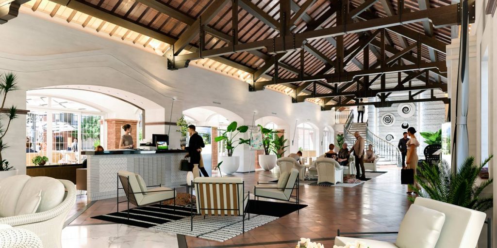 González & Jacobson Arquitectura comparte imágenes del proyecto de reforma del lobby y patio central del Hotel 5 estrella en La Cala resort Mijas. 
Así luce después de la reforma. Un lugar que invita a disfrutar de todas sus estancias.