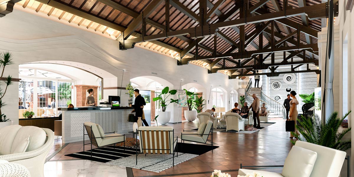 González & Jacobson Arquitectura comparte imágenes del proyecto de reforma del lobby y patio central del Hotel 5 estrella en La Cala resort Mijas. 
Así luce después de la reforma. Un lugar que invita a disfrutar de todas sus estancias.