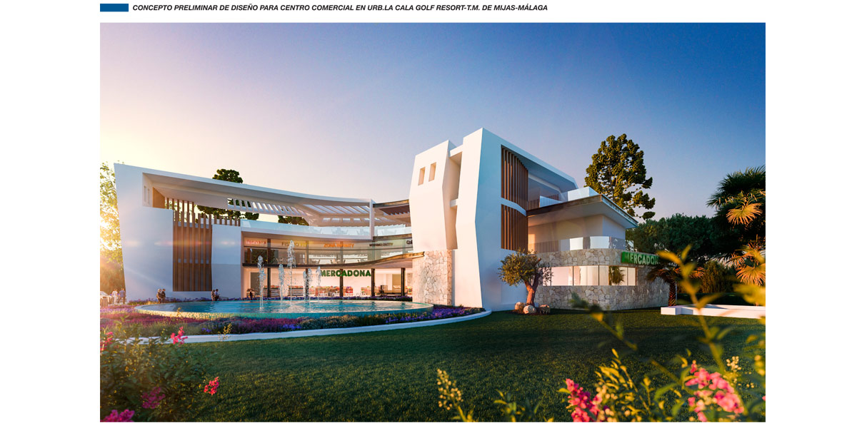 Centro comercial La Cala Resort Diseno Gonzalez & Jacobson Arquitectura