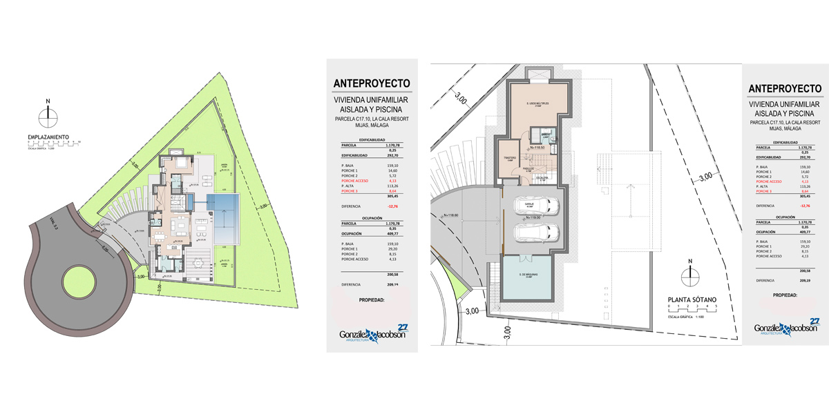 Anteproyecto Villa en La Cala Mijas - Gonzalez & Jacobson Arquitectura