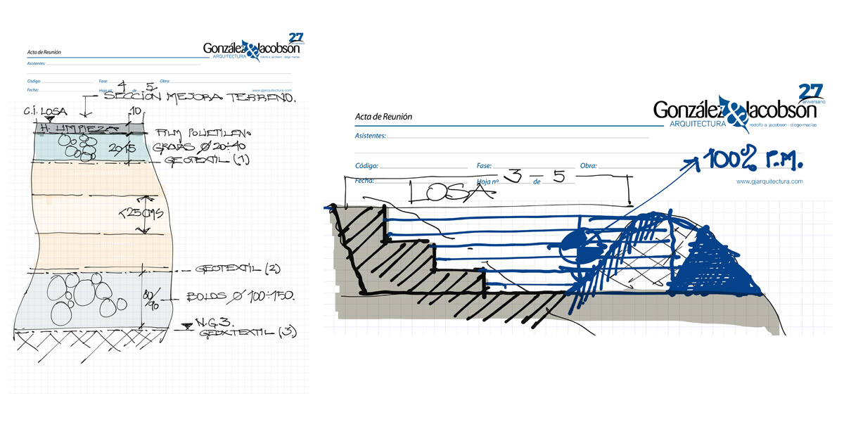 Analisis de estrato para cimentacion. Gonzalez & Jacobson Arquitectura