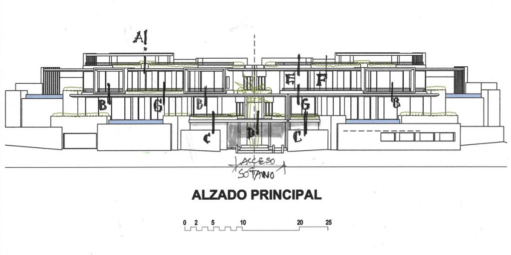 Diseno de aleros para villa en Marbella. Gonzalez & Jacobson Arquitectura