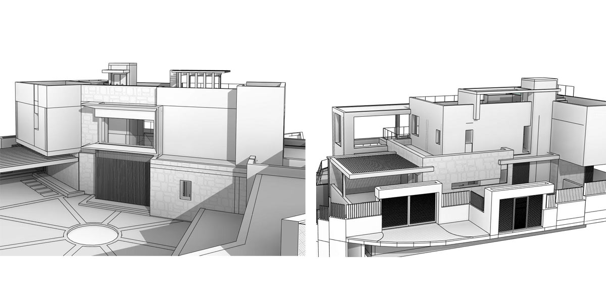 Bim en la elaboración de proyectos. Villas en lomas de Marbella. Gonzalez & Jacobson Arquitectura