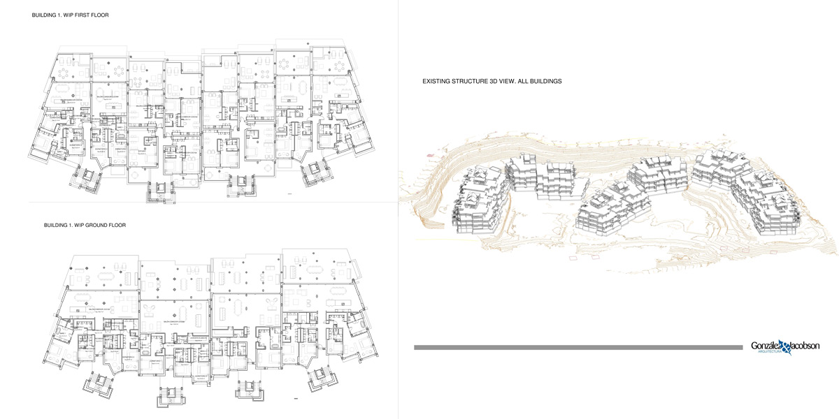 Volumetria BIM para apartamentos en Benahavis. Gonzalez & Jacobson Arquitectura