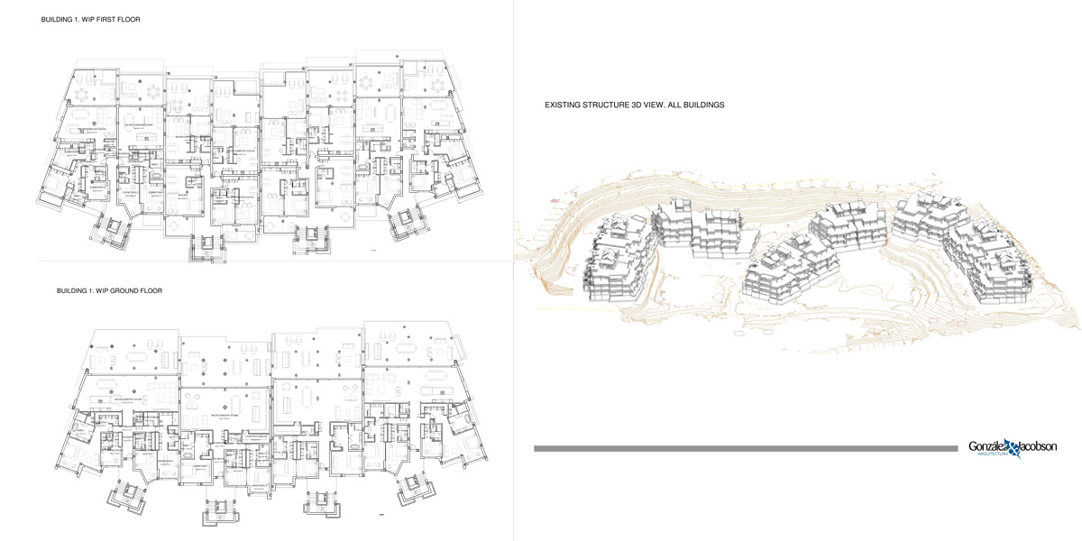 Volumetria BIM para apartamentos en Benahavis. Gonzalez & Jacobson Arquitectura