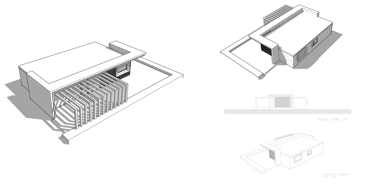 Oficina de Venta para promocion en Marbella. Gonzalez & Jacobson Arquitectura