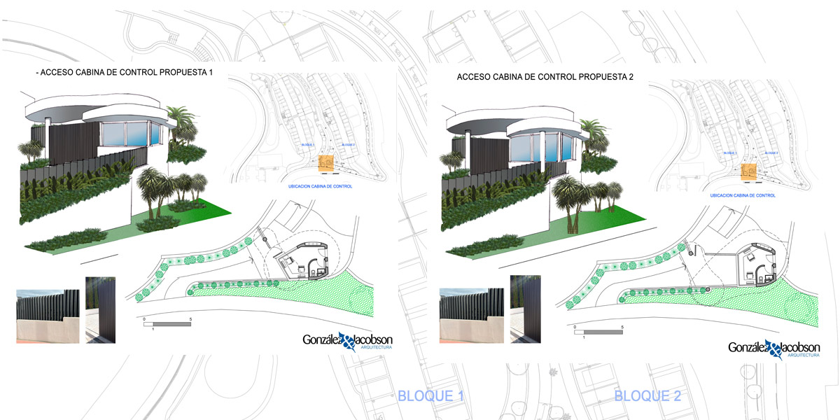 Cabina de control de acceso. Gonzalez & Jacobson Arquitectura