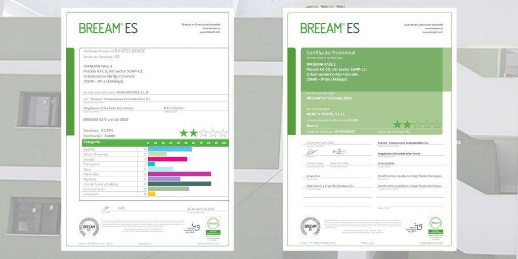 Avances en obra y Certificado BREEAM para Ipanema. Gonzalez & Jacobson Arquitectura