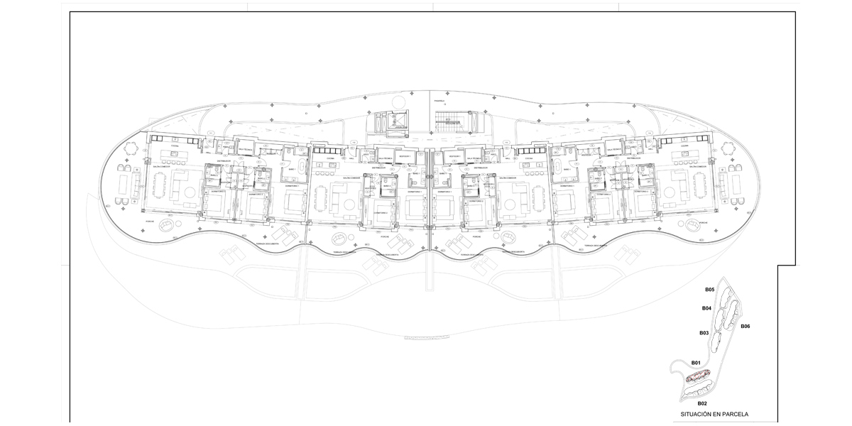 Plano de Carpinteria. The View of the World. Benahavís. González & Jacobson Arquitectura