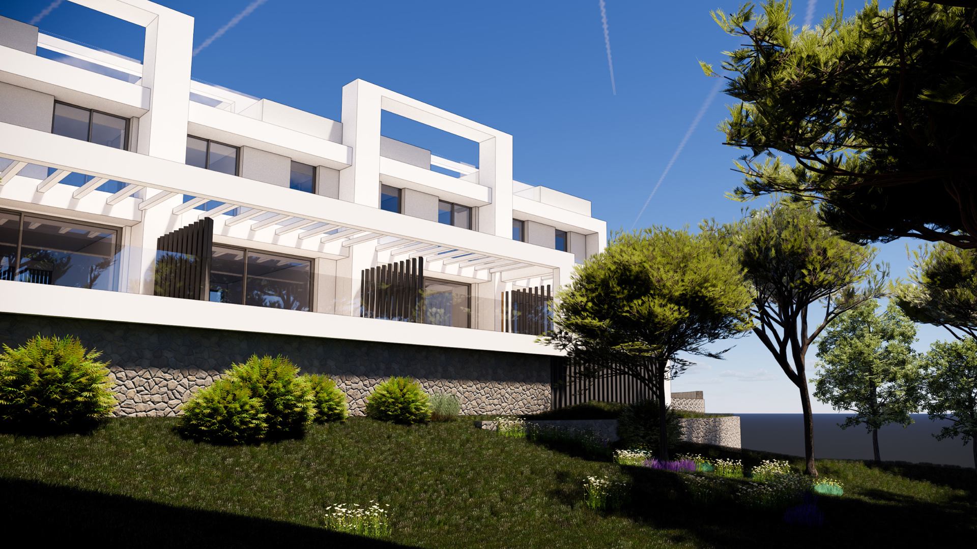Anteproyecto de 22 adosadas en El Chaparral Mijas, Arquitectos en Málaga