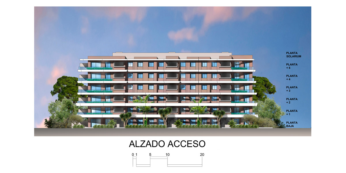 Anteproyecto conjunto residencial en Benalmádena