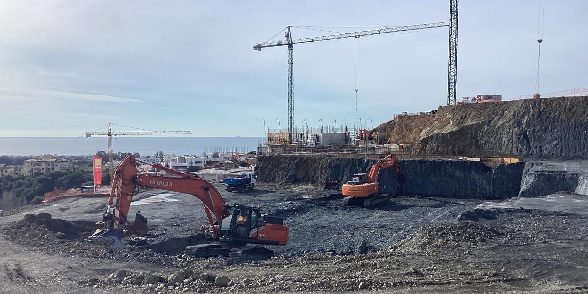 Avances en proyecto residencial Estepona Selwo