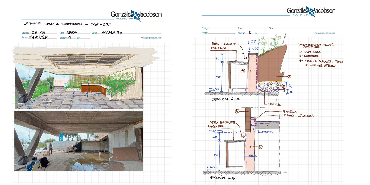 Cocina exterior para villa de lujo en Marbella
