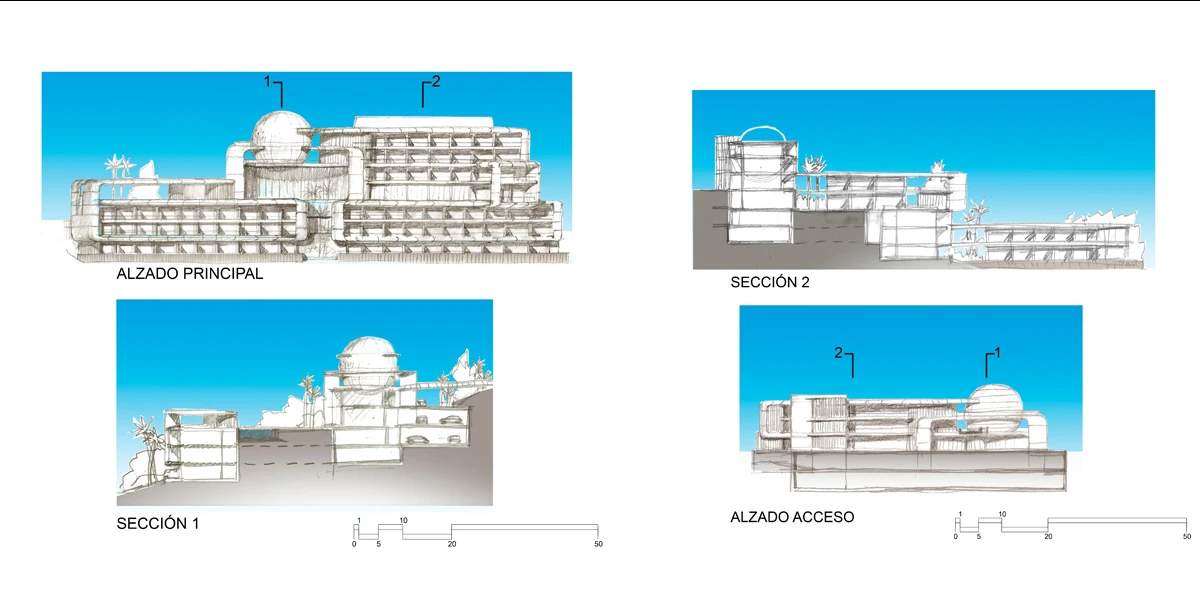 Concepto de diseño para campo de golf en marbella