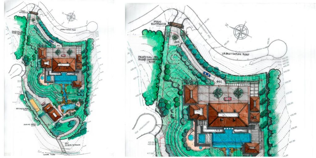 Concepto preliminar de diseño para villa en La Zagaleta