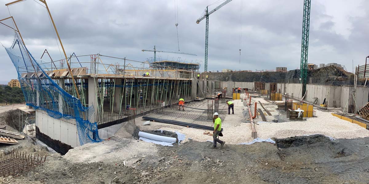Avanzan las obras del Grupo Tm en Estepona
