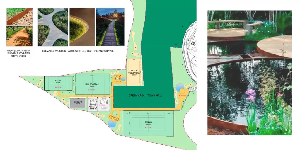 Zona deportiva para villa de lujo en Benahavís