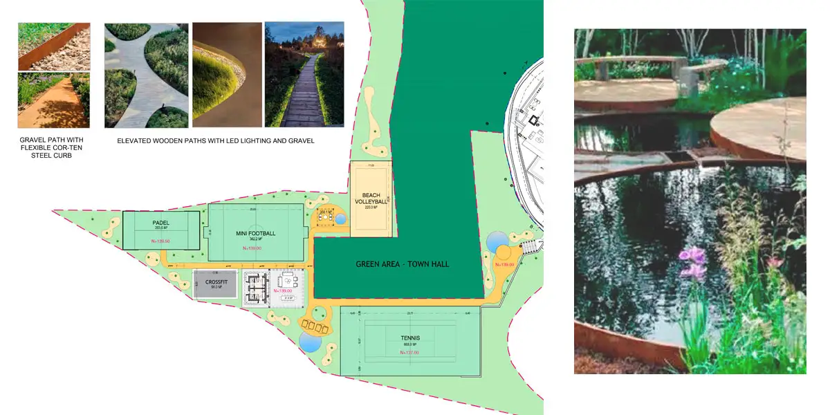 Zona deportiva para villa de lujo en Benahavís